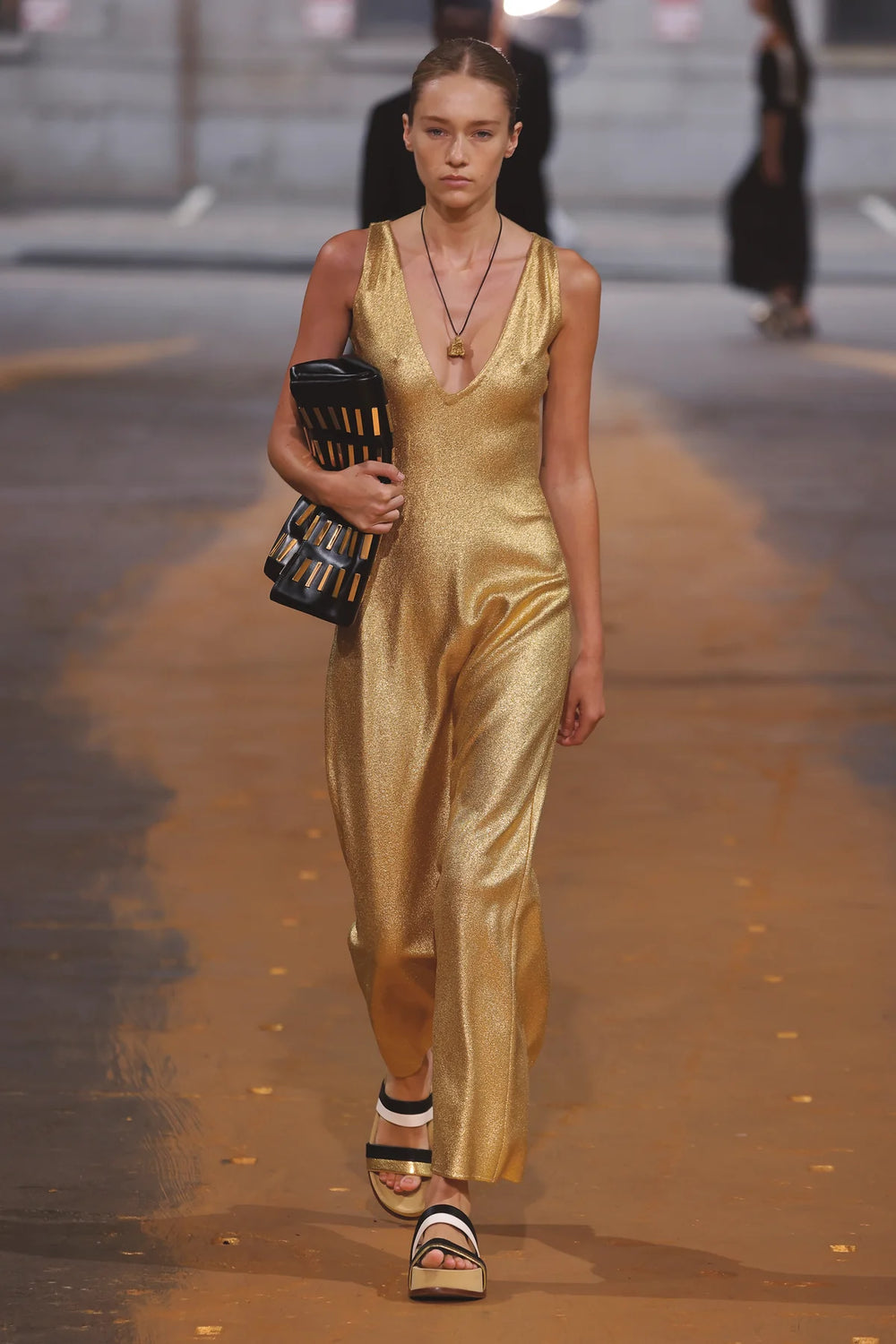 Raw Gold Nugget Necklace in Yellow Gold