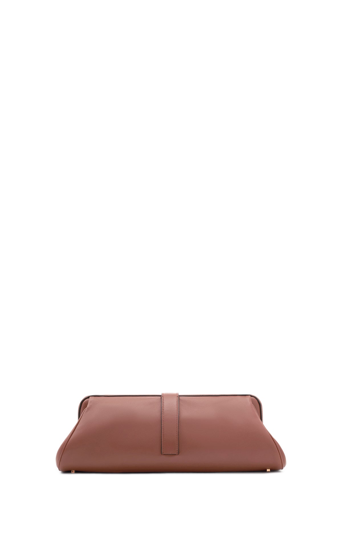 Paola Clutch in Cognac Nappa Leather