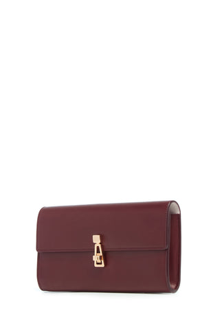 Phone Wallet in Bordeaux & Pink Leather