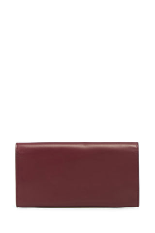 Phone Wallet in Bordeaux & Pink Leather