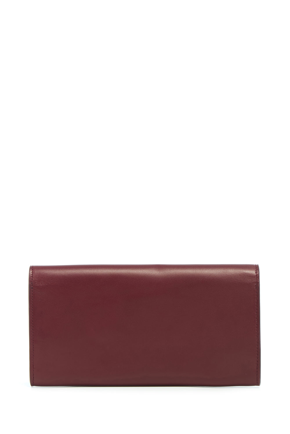 Phone Wallet in Bordeaux & Pink Leather