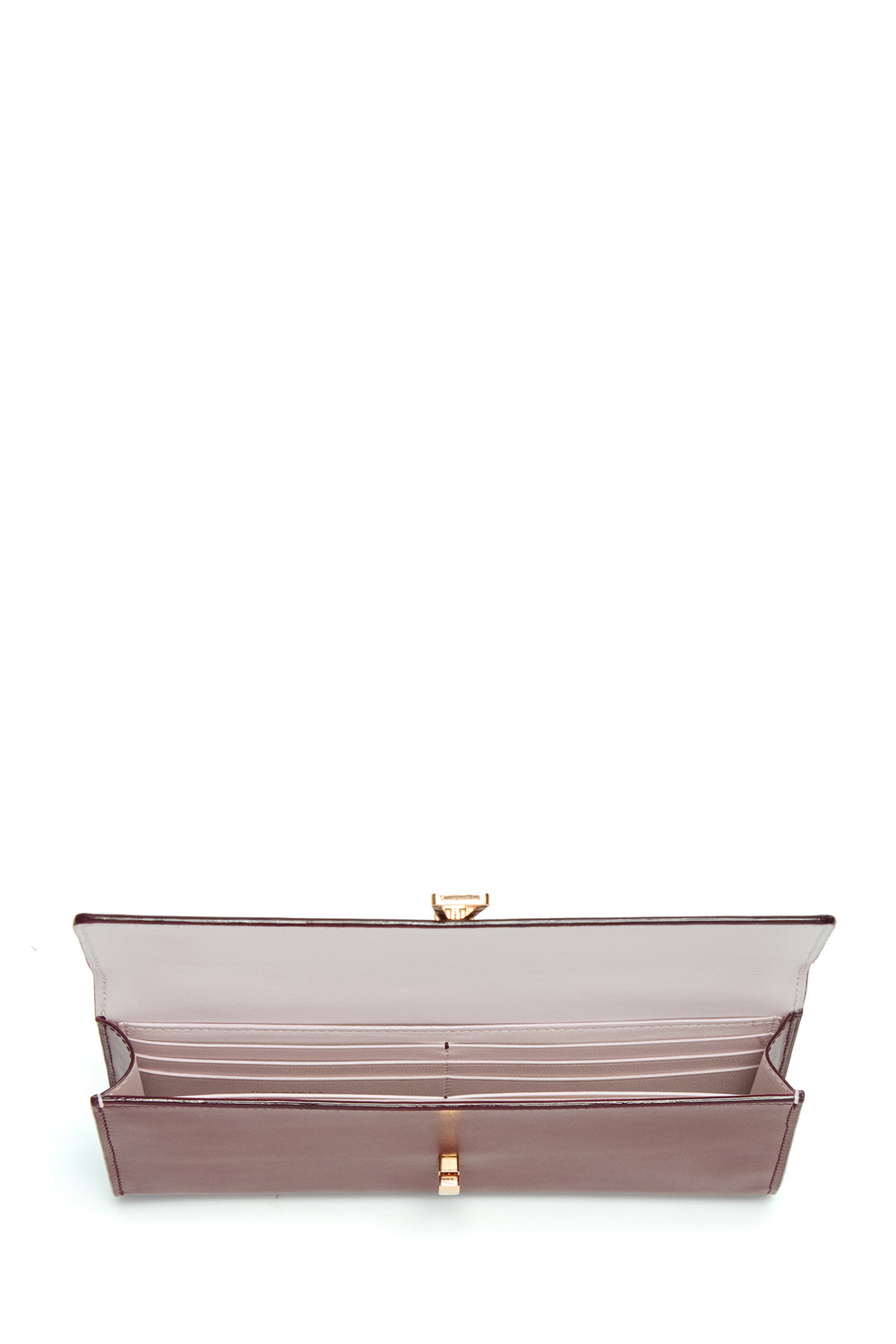 Phone Wallet in Bordeaux & Pink Leather