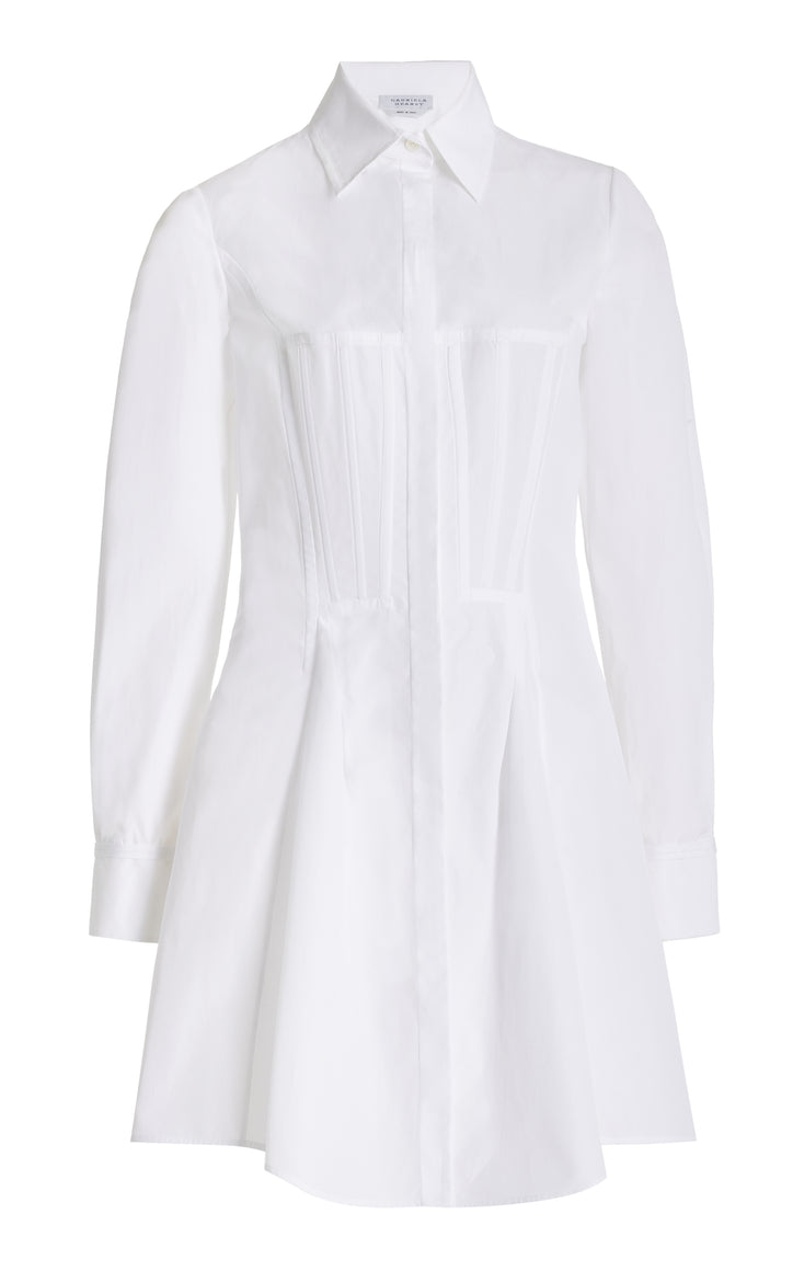 Garcia Top in White Sea Island Cotton Poplin