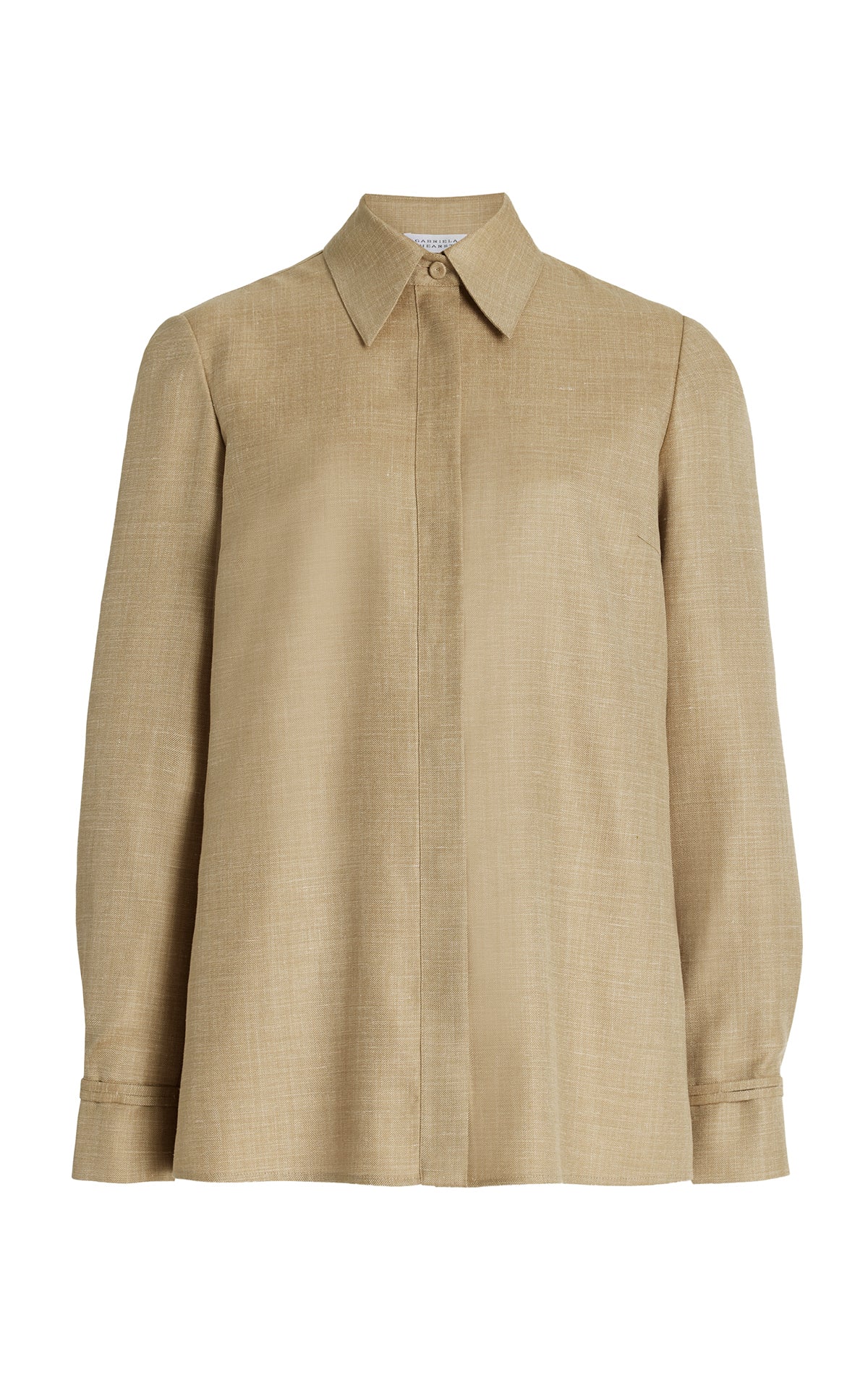 Cruz Shirt in Hay Virgin Wool Silk with Linen