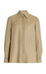 Women's Hay Wool Silk Linen Shirt | Gabriela Hearst