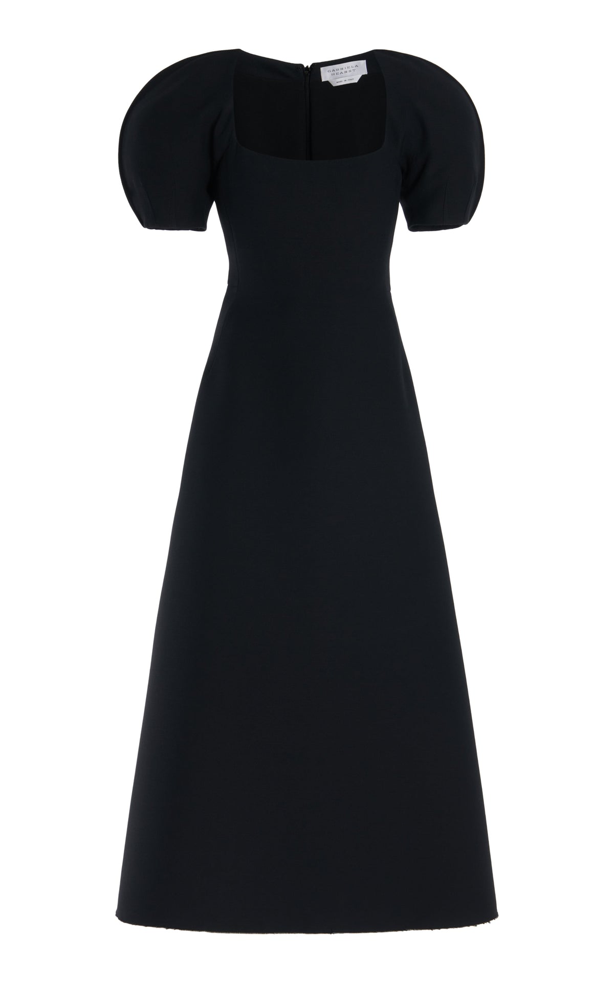 Niahm Dress in Black Wool Silk Cady (Copy)