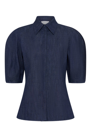 Sansi Top in Recycled Cotton Denim