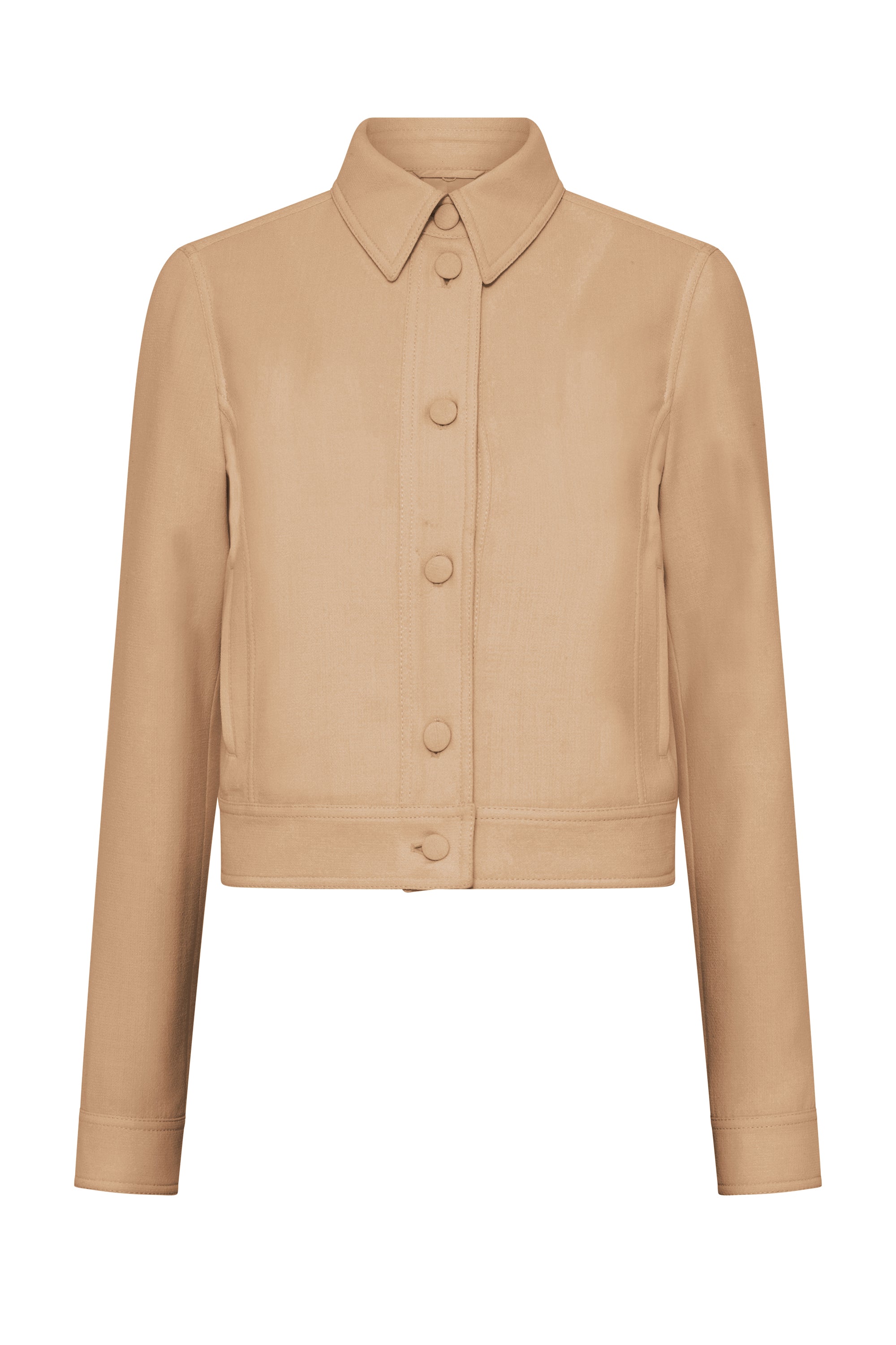 Thereza Jacket in Camel & Citrine Virgin Wool Crepe – Gabriela Hearst