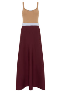 Flaminius Knit Dress in Bordeaux Multi Merino Wool