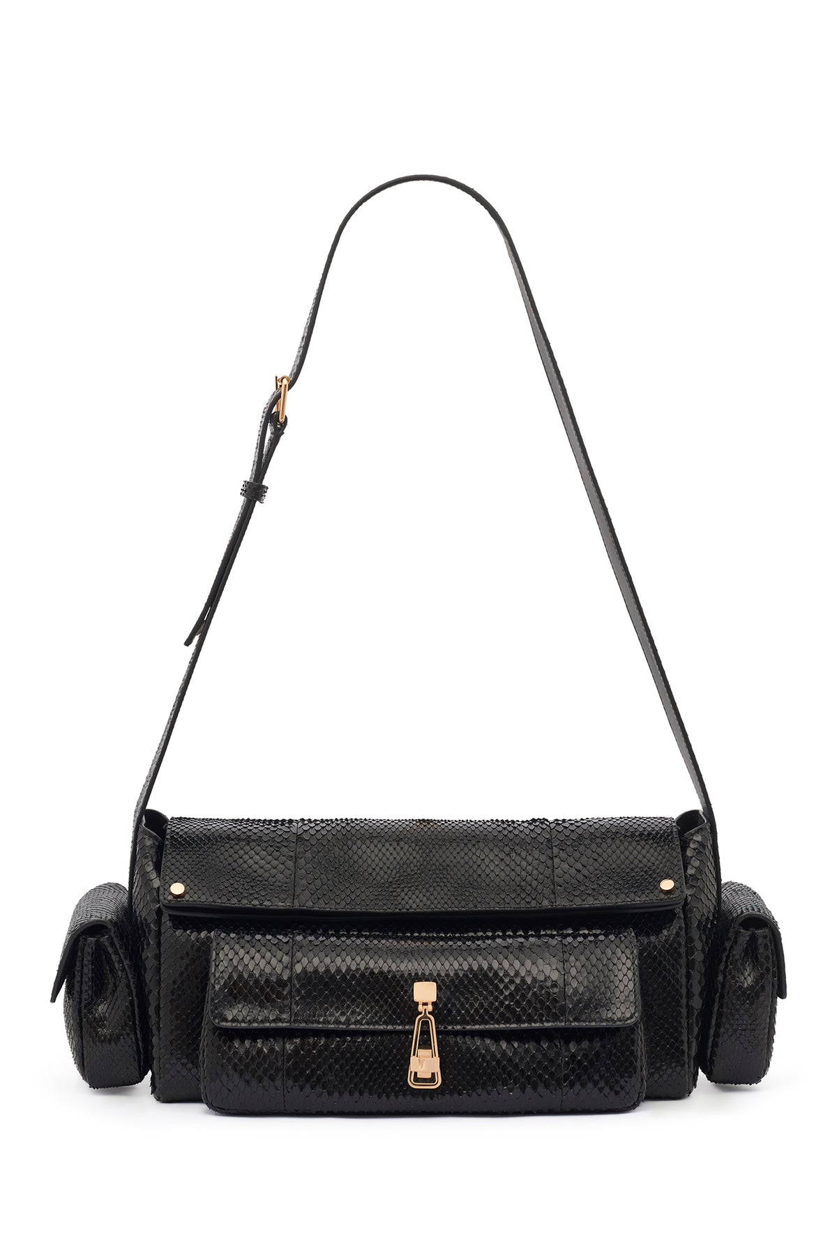 Jebb Bag in Black Snakeskin