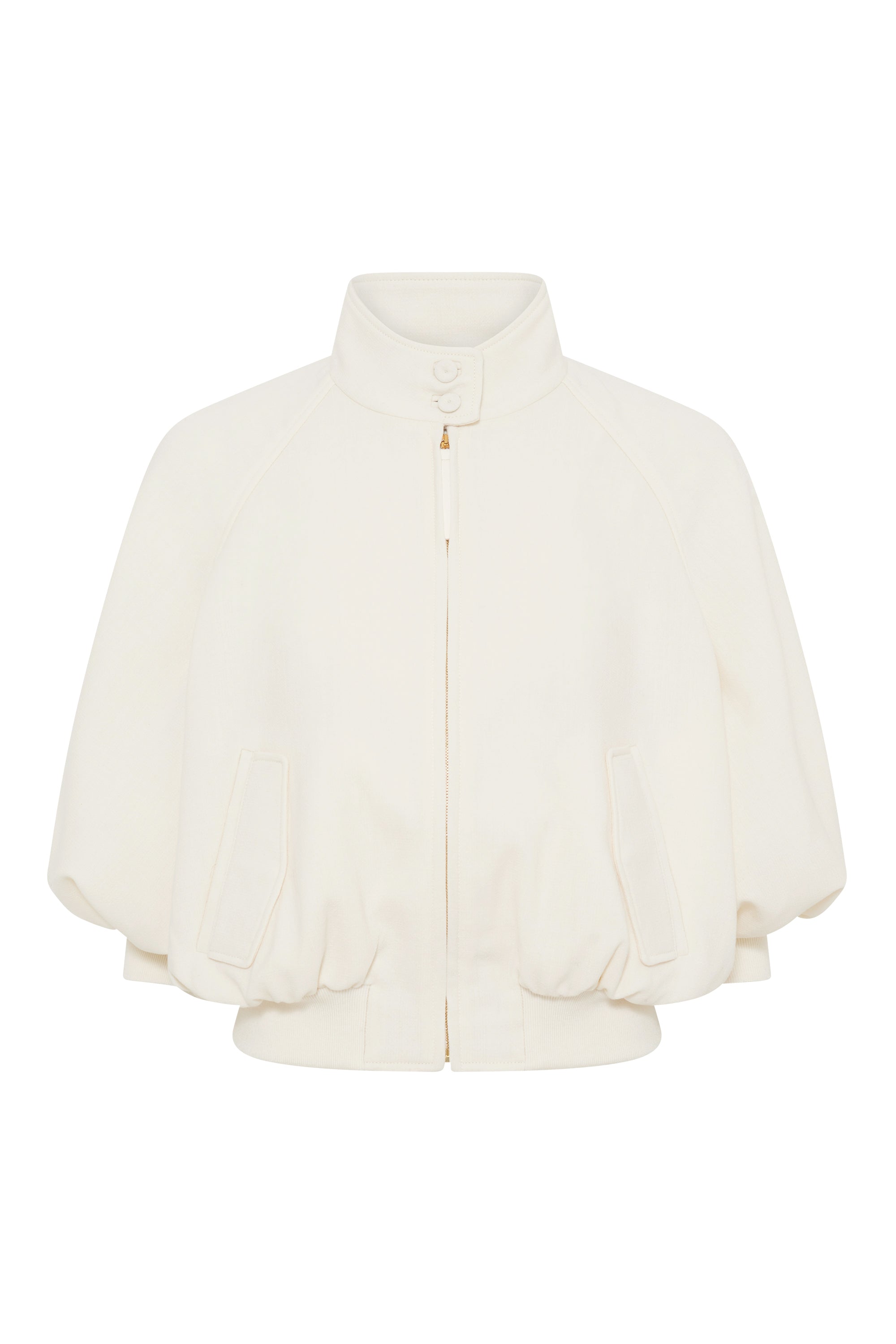 Aluin Ivory Virgin Wool Cropped Jacket | Gabriela Hearst