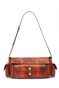 Jebb Bag in Tonic Orange Snakeskin
