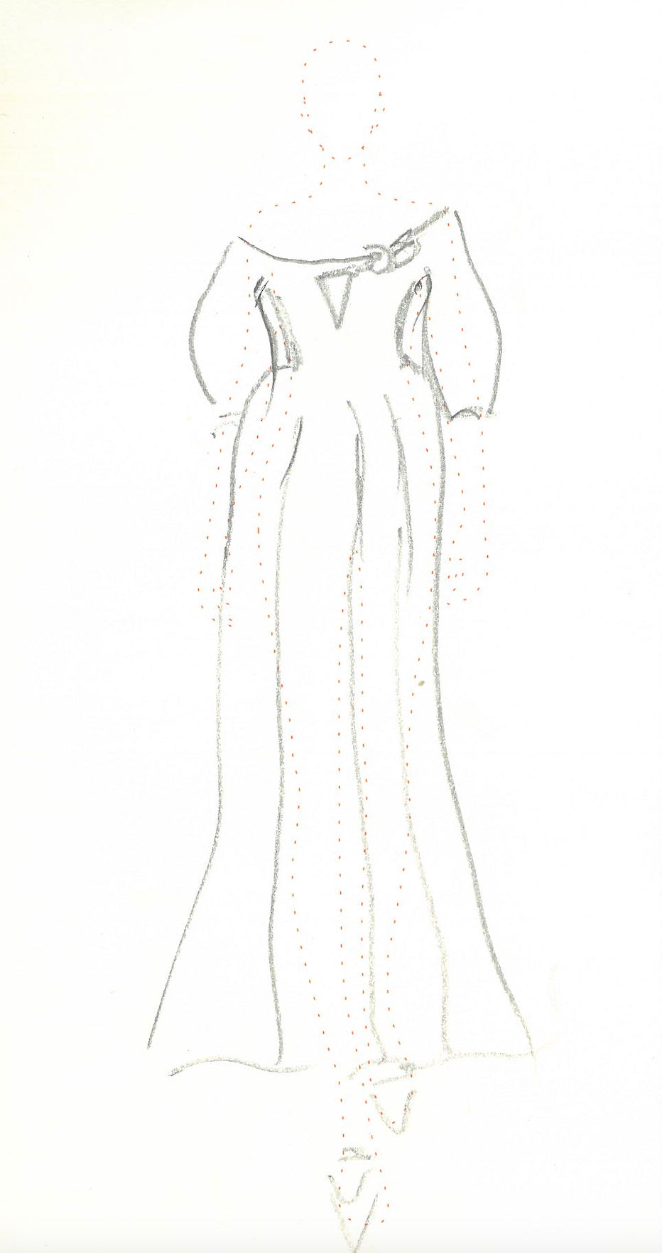 Madyn Sequin Maxi Dress in Ivory Virgin Wool