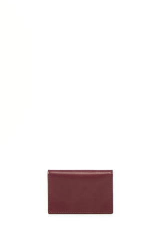 Bordeaux Leather Concertina Card Wallet - Back View | Gabriela Hearst