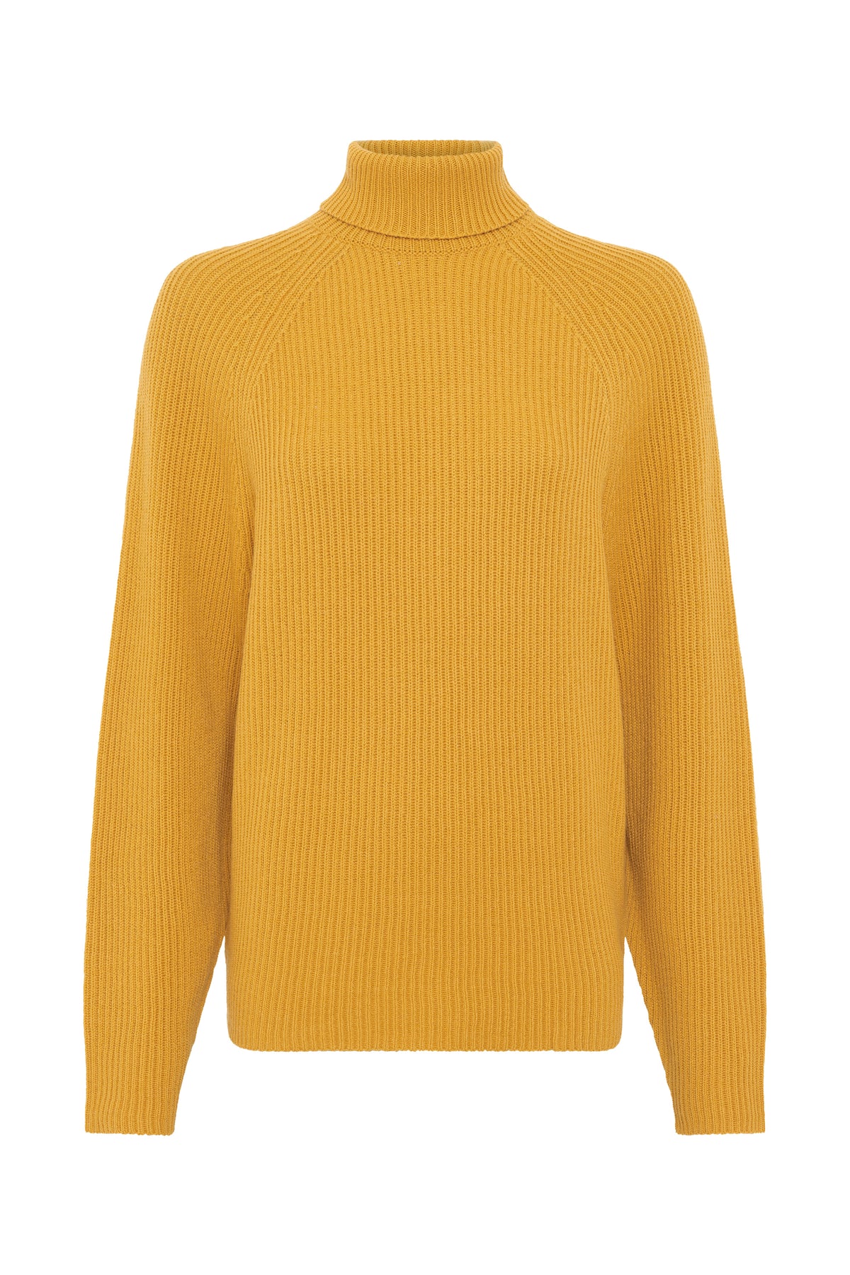 Wigman Knit Turtleneck Sweater in Golden Birch Cashmere
