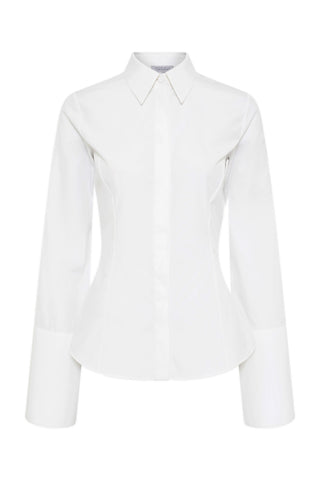 Jataya Shirt in White Sea Island Cotton