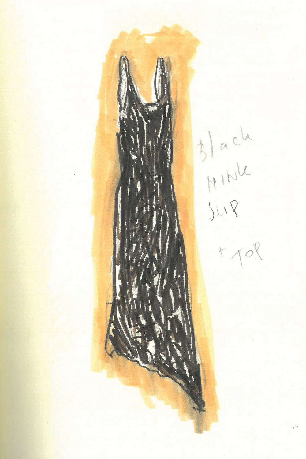 Lyth Raw Cut Dress in Black Recyled Fur