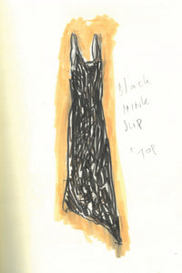 Lyth Raw Cut Dress in Black Recyled Fur