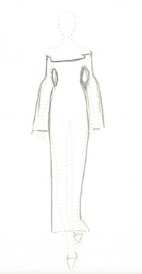 Palanco Knit Dress in Sapphire Cashmere Merino Wool