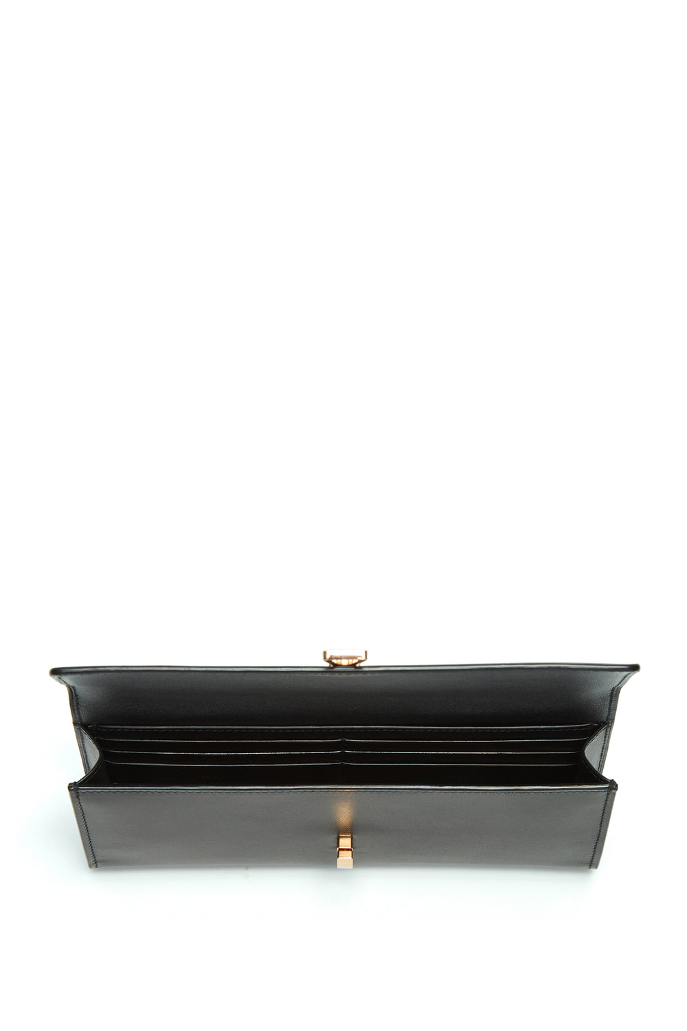 Phone Wallet in Black Leather