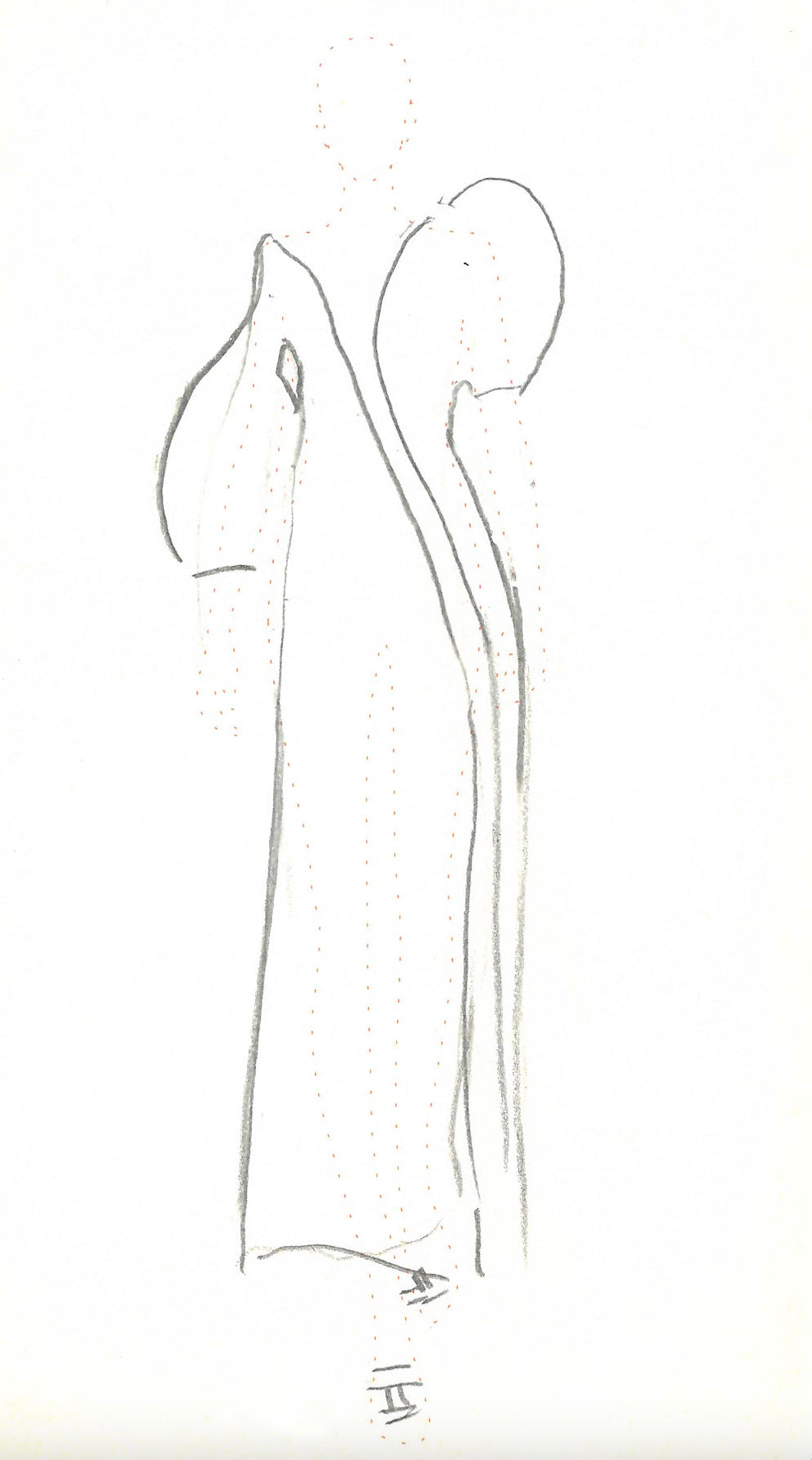 Merlin Midi Dress in Black Wool Silk Cady and Nappa Leather