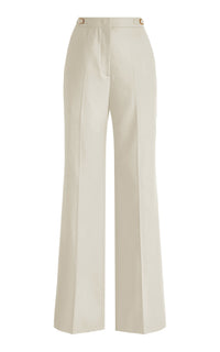 Vesta Flare Pant in Ivory Sportswear Wool