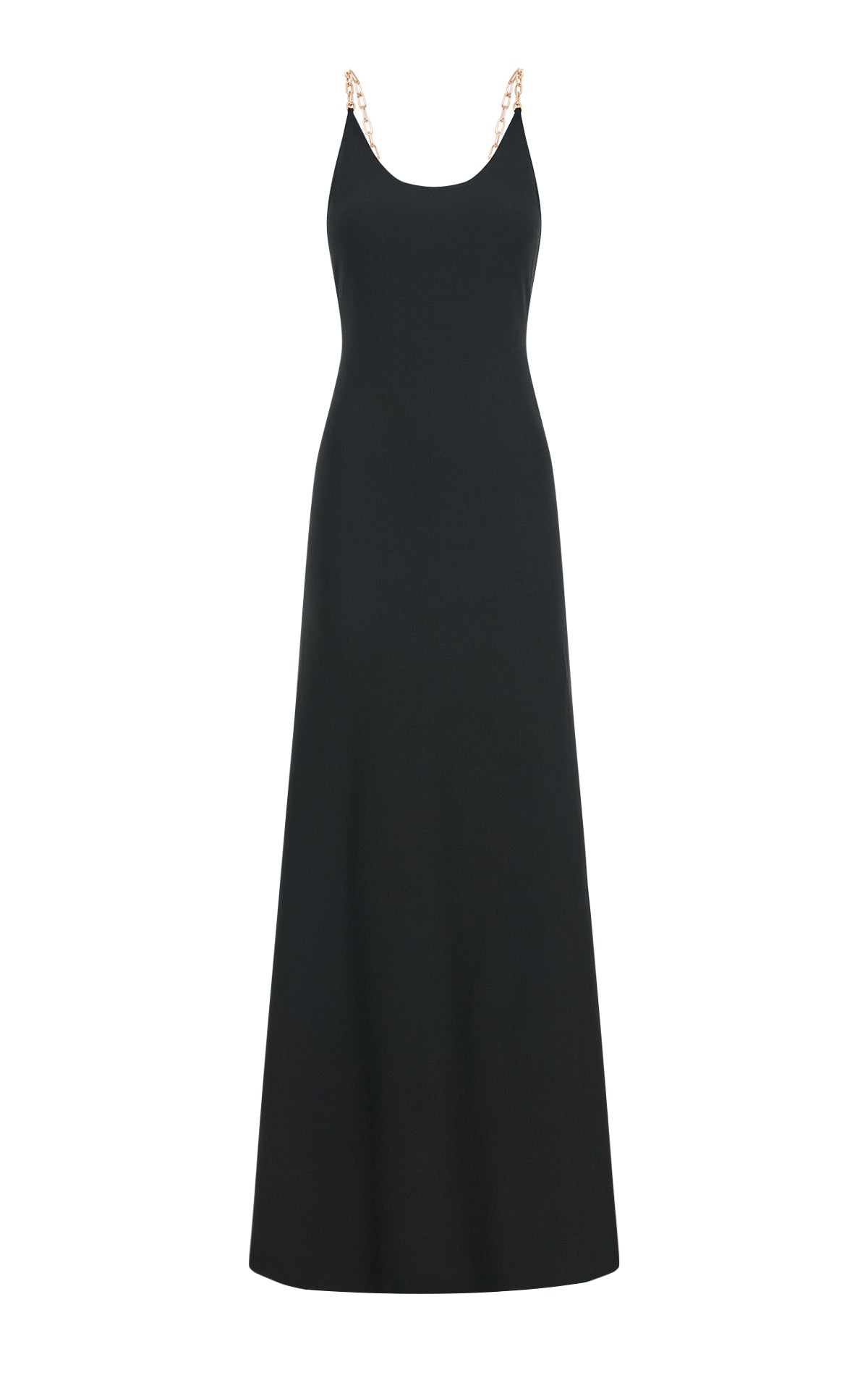 Adeona Dress in Black Silk