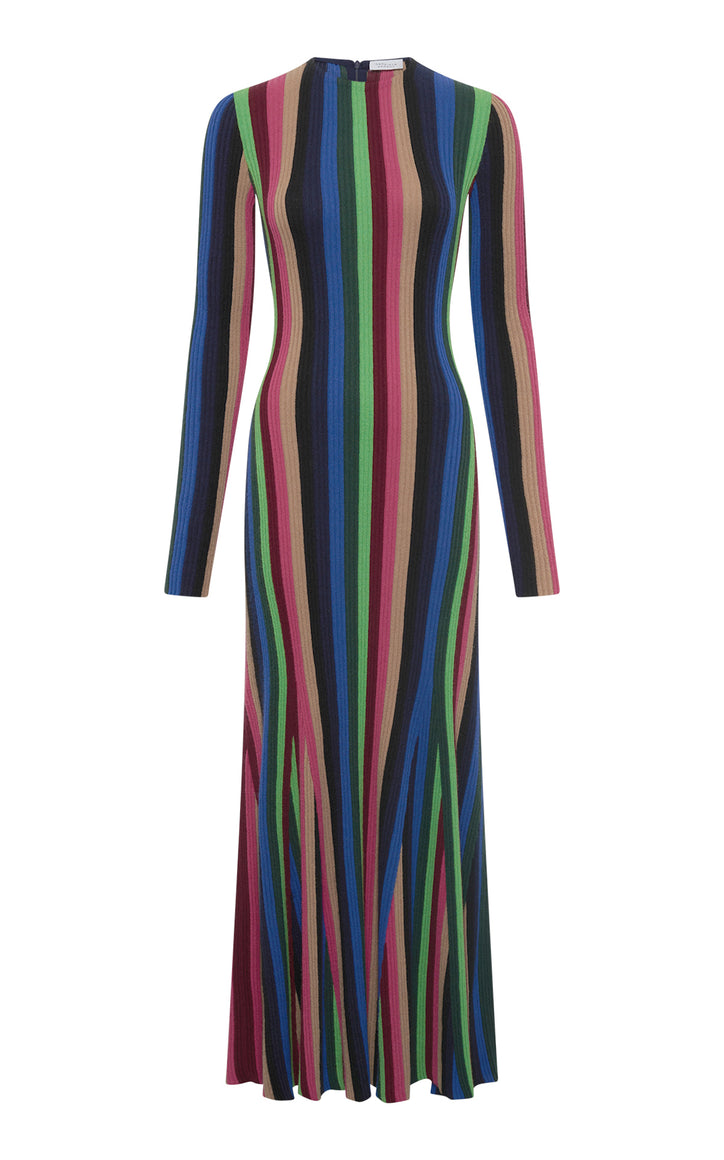 Affinity Knit Dress in Multi Silk Cashmere