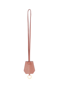 Philosopher's Latern Necklace in Cognac Nappa Leather