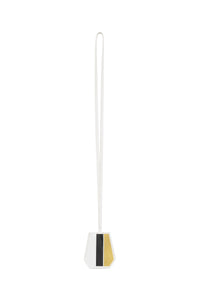 Philosopher's Latern Necklace in White Nappa Leather