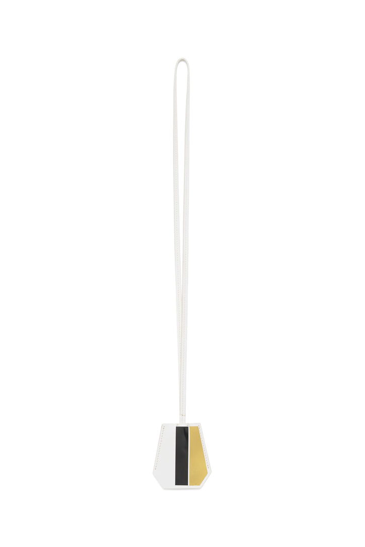 Philosopher's Latern Necklace in White Nappa Leather
