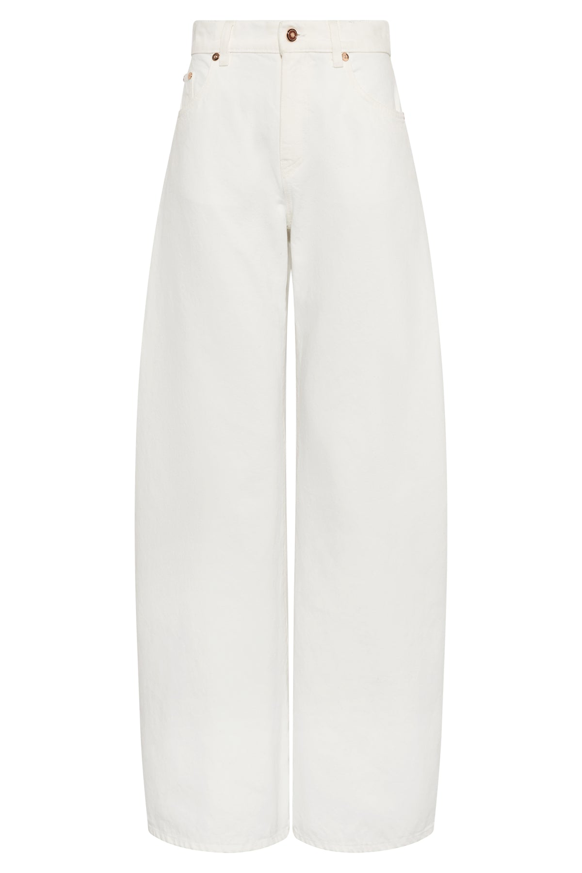 Amoret Jean in White Recycled Cotton Denim
