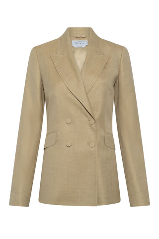 Hay Wool Silk Linen Angela Blazer - Front Flat Lay | Gabriela Hearst