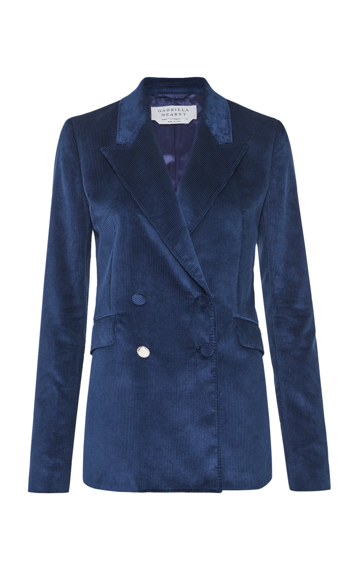 Angela Blazer in Electric Navy Sea Island Cotton Corduroy