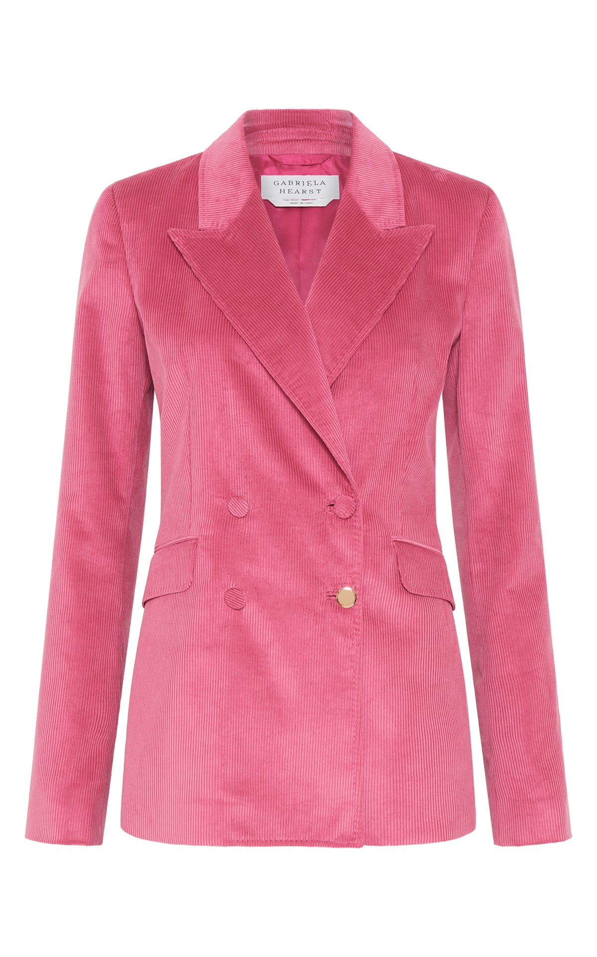 Angela Blazer in Fuchsia Sea Island Cotton Corduroy