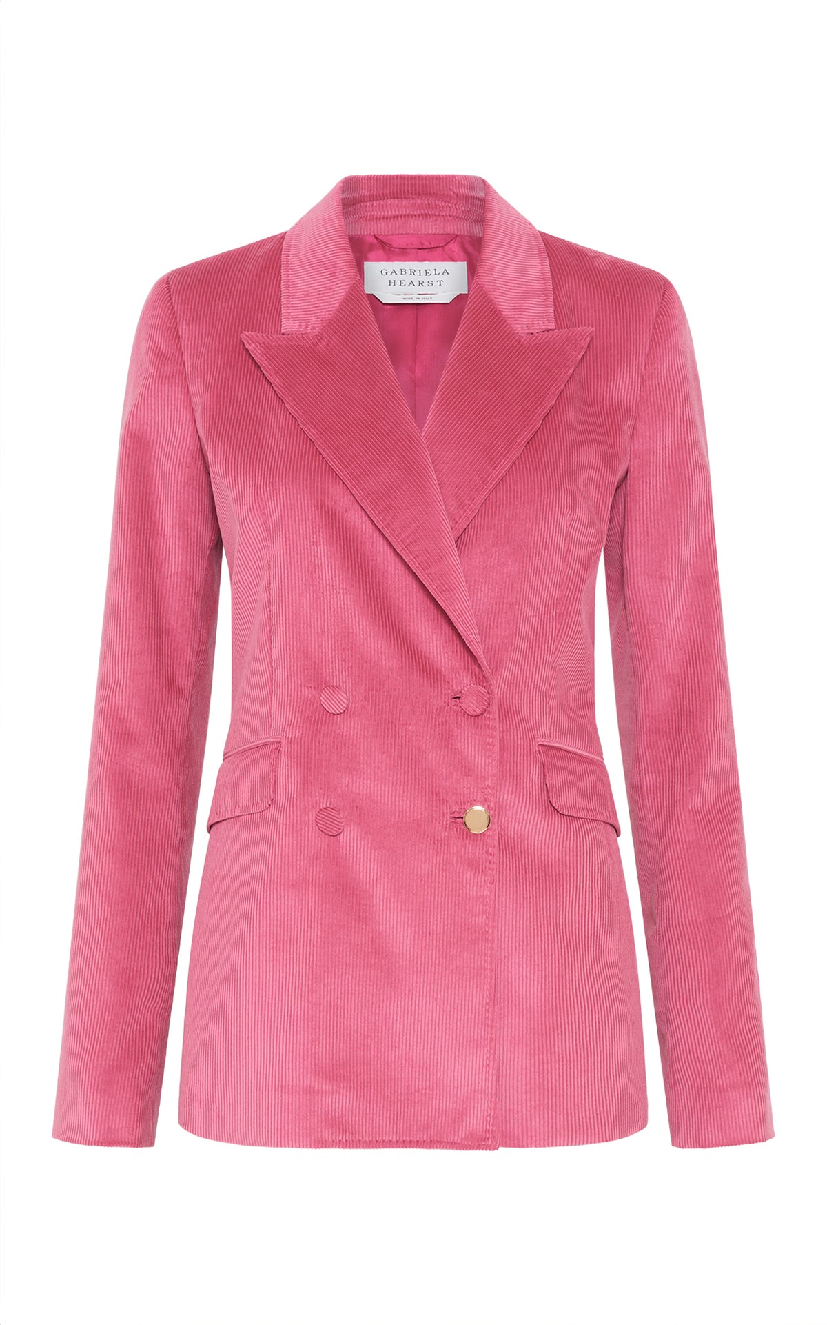 Angela Blazer in Fuchsia Sea Island Cotton Corduroy