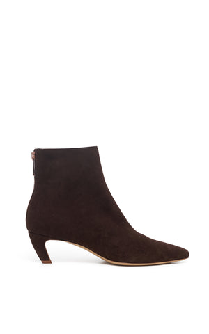 Clayton Ankle Boot in Dark Chocolate Suede