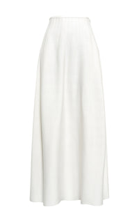 Annamaria Knit Maxi Skirt in Ivory Silk