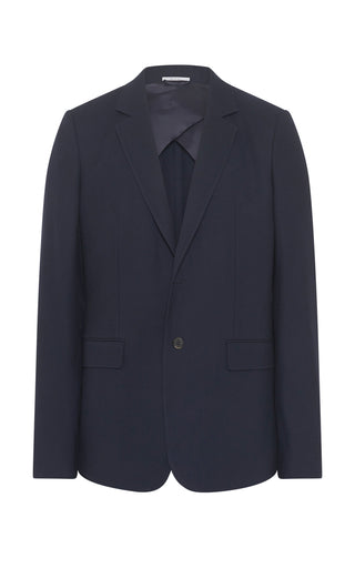 Dark Navy Virgin Wool Antoine Blazer - Front View | Gabriela Hearst