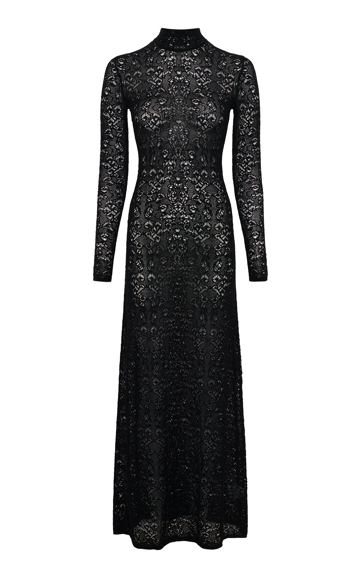 Anya Knit Dress in Black Wool Cashmere