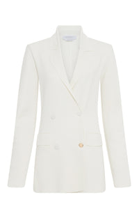 Aphaia Knit Jacket in Ivory Silk