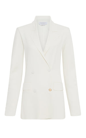 Aphaia Knit Jacket in Ivory Silk