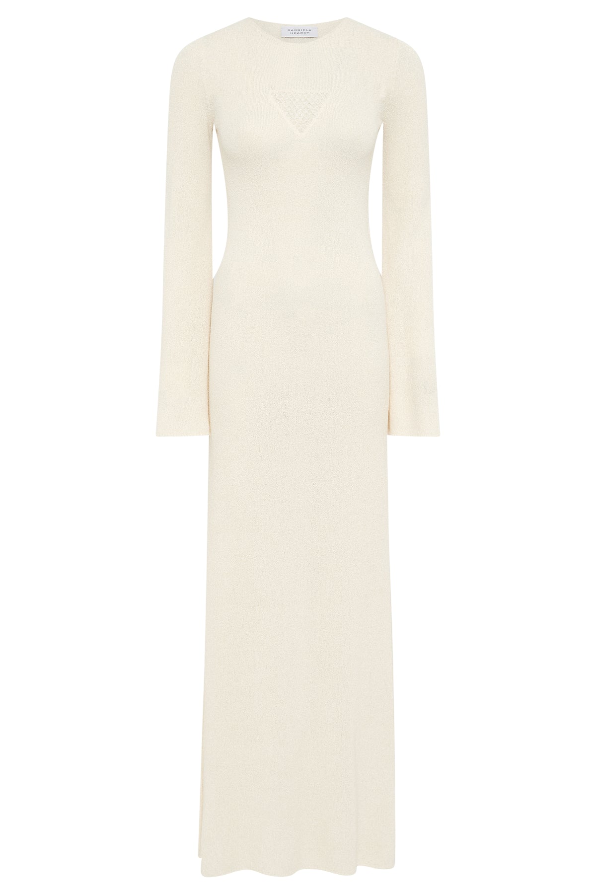 Arisen Knit Dress In Off White Mulberry Silk