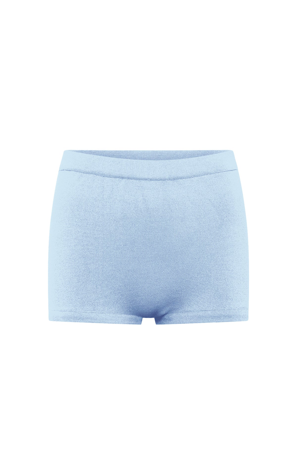 Aris Knit Short in Light Blue Merino Wool