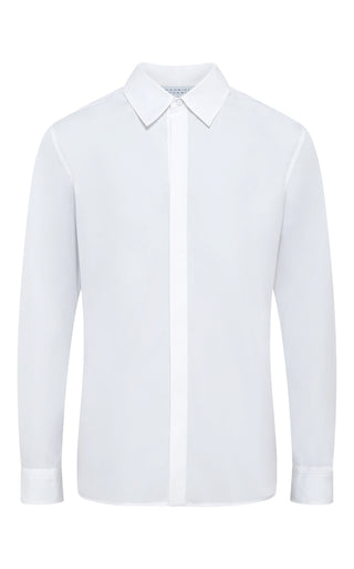 Judie Shirt in White Sea Island Cotton