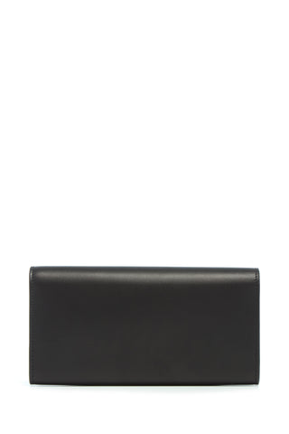 Black Leather Phone Wallet - Back View | Gabriela Hearst