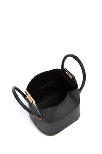 Mini Baez Bag in Black Nappa Leather