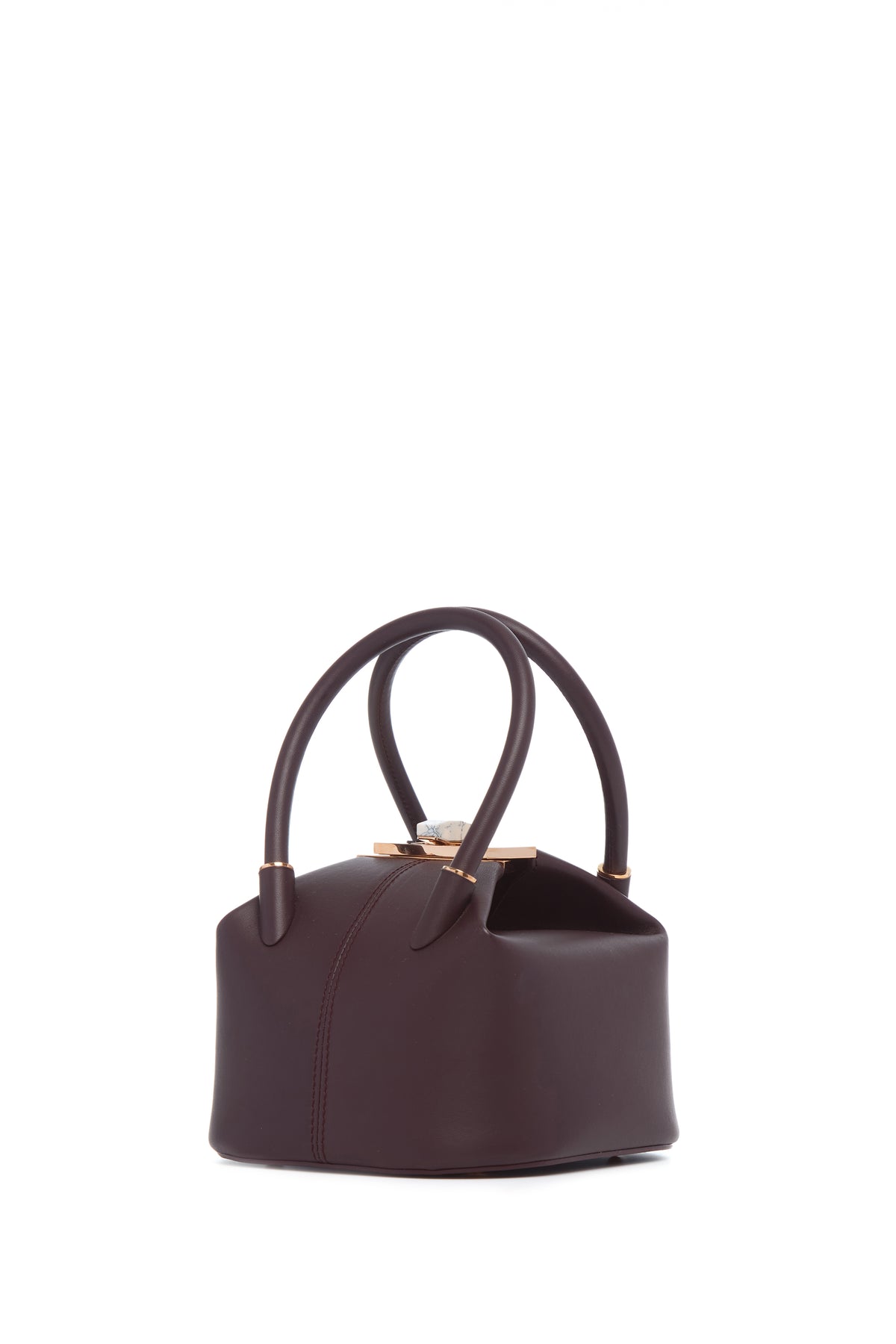 Mini Baez Bag in Bordeaux Nappa Leather