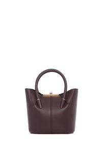Mini Baez Bag in Bordeaux Nappa Leather