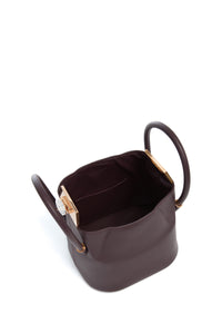 Mini Baez Bag in Bordeaux Nappa Leather